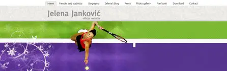 Jelena Jankovic has new official website
