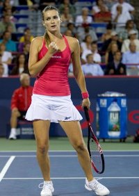 Iveta Benesova at the 2010 Rogers Cup in Montreal