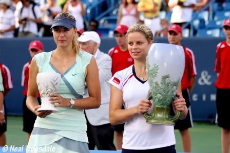 Maria Sharapova and Kim Clijsters finalists at Cincinnati