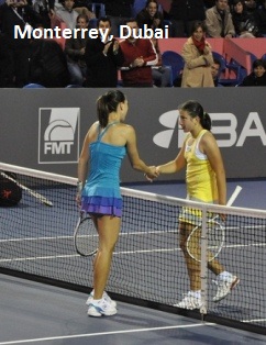 Jelena Jankovic's Australian Open blue ANTA dress