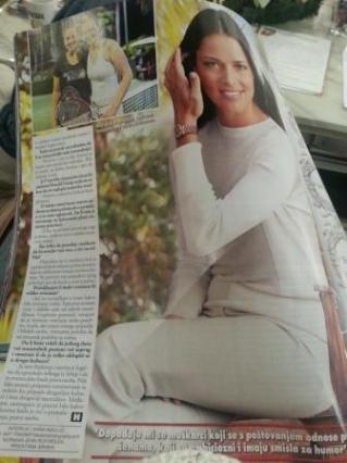 Ana Ivanovic in Serbian Hello magazine