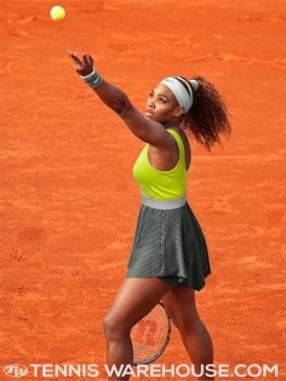 Serena Williams in Nike dress for Roland Garros 2014