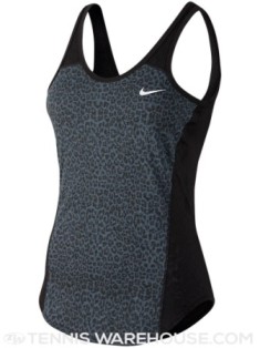 Leopard print Nike tank - black