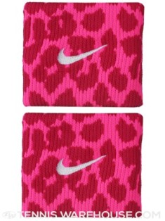 Leopard print wristbands - pink