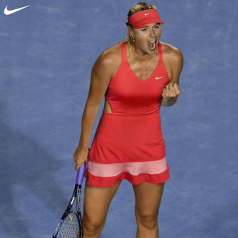 Sharapova in her Australian Open 2015 Nike dress