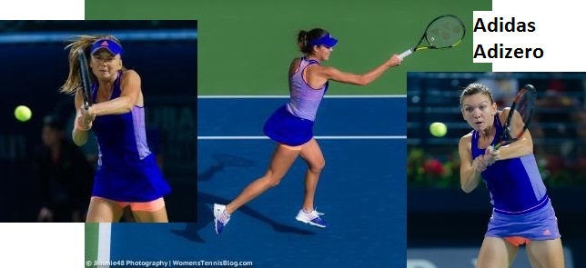 Daniela Hantuchova, Ana Ivanovic, Simona Halep in Adidas Adizero - Dubai Tennis Championships 2015