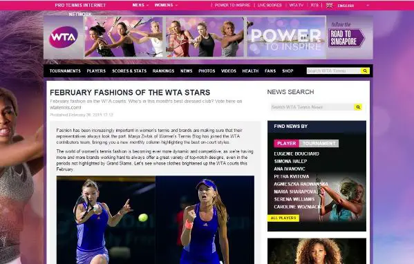 WTA Fashion contribution - February