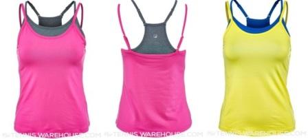 Fila Spring Spirit Double Layer Tank: comes in pink and yellow