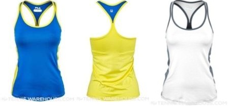 Fila Women's Spring Spirit Triangle Tank: exists in blue, pink and white