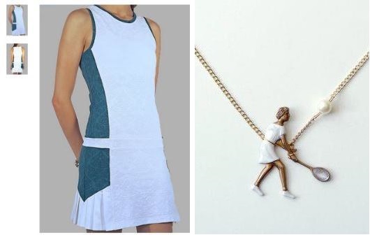 L'Etoile dress and tennis necklace