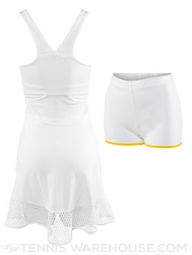 Caroline Wozniacki - Wimbledon 2015 Stella Adidas dress - back