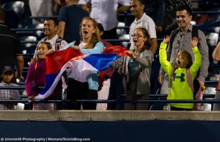 Ana Ivanovic's fans at the 2015 Rogers Cup