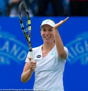 After coming through qualifying, Johanna Konta beat seeds Andrea Petkovic and Garbine Muguruza en route to the fourth round