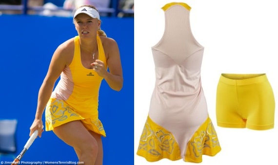 Caroline Wozniacki - Roland Garros 2015 dress