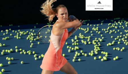 Caroline Wozniacki Stella McCartney Adidas dress for Australian Open 2016