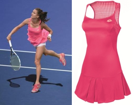 Agnieszka Radwanska Lotto tennis dress for Australian Open 2016