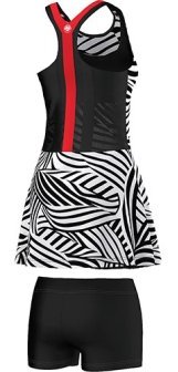 Ana Ivanovic's Y-3 Adidas dress for Roland Garros 2016 - print back