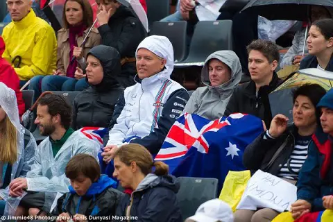 Australian fans at Roland Garros