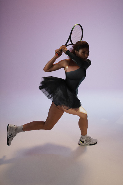Serena Williams' one-sleeve Nike tulle 