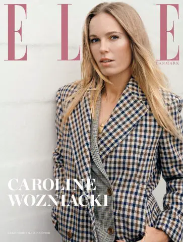 Caroline Wozniacki on the cover of January's Elle Denmark 