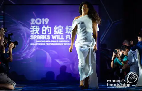Naomi Osaka of Japan during the draw gala of the 2019 WTA Finals tennis tournament