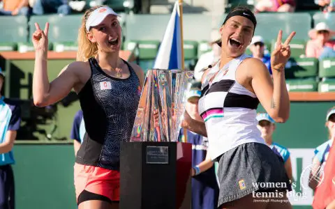 Aryna Sabalenka and Elise Mertens Indian Wells doubles title 2019