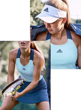 Caroline Wozniacki Australian Open 2020 Adidas dress