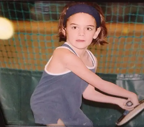 Jennifer Brady childhood tennis photo