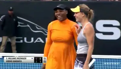 Serena Williams Caroline Wozniacki Auckland doubles