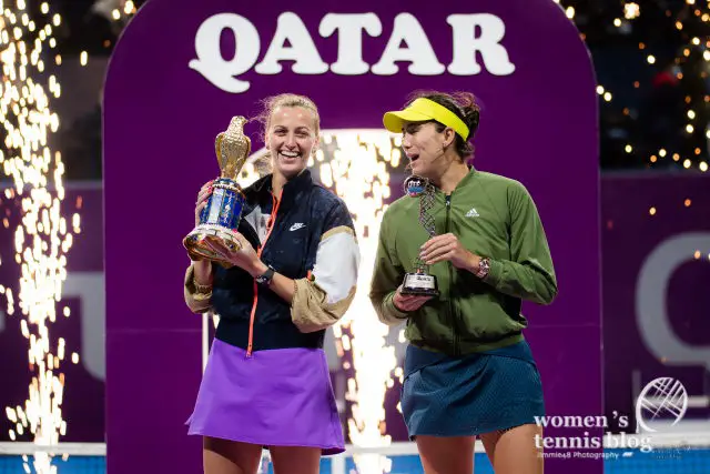2021 Qatar Total Open Doha Petra Kvitova Garbine Muguruza