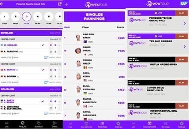 WTA launches iOS and Android live scores - Tennis Blog