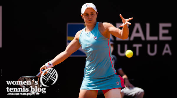 Ashleigh Barty Fila outfit Rome