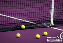purple tennis court