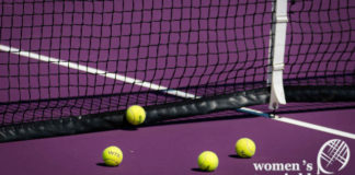 purple tennis court