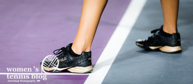Karolina Pliskova Fila tennis shoes