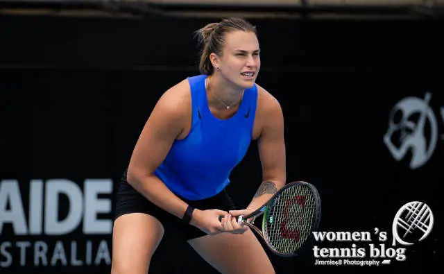 Aryna Sabalenka tennis practice