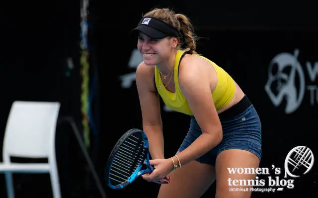 Sofia Kenin tennis practice