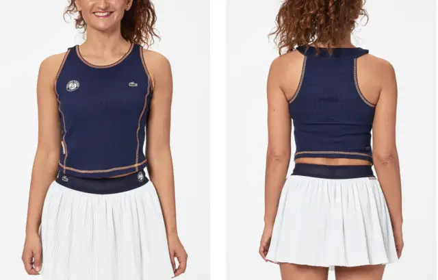 roland garros tank and skirt lacoste
