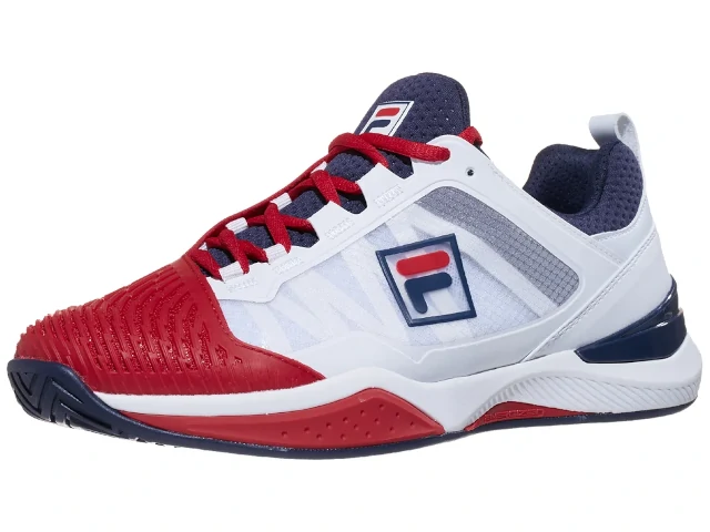 Fila Speed Serve White/Red/Navy Men's Shoes