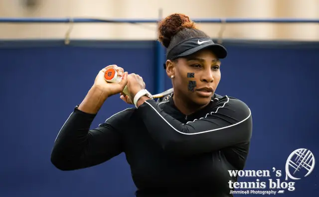 Serena Williams Ons Jabeur Eastbourne 2022 practice