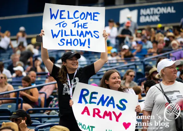 Serena Williams Fans during the first round of the 2022 National Bank Open WTA 1000 tennis tournament