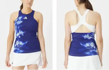 Danielle Collins wearing Alo Yoga tennis clothes