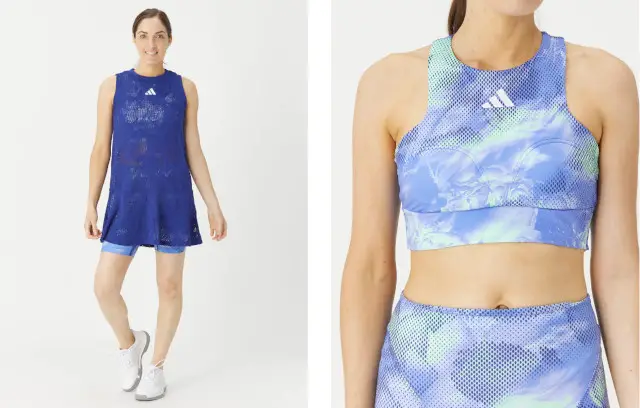 adidas melbourne 2023 tennis dress blue