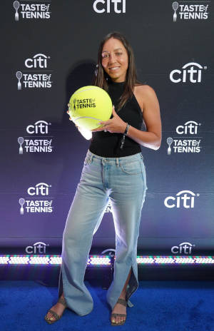 Jessica Pegula poses at the Citi Taste of Tennis event in Washington D.C.