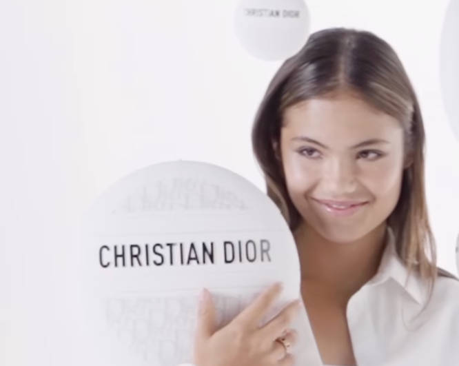 Emma Raducanu in Dior advertisement