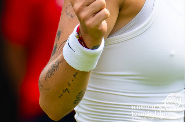 Tattoo's on Marketa Vondrousova's right forearm