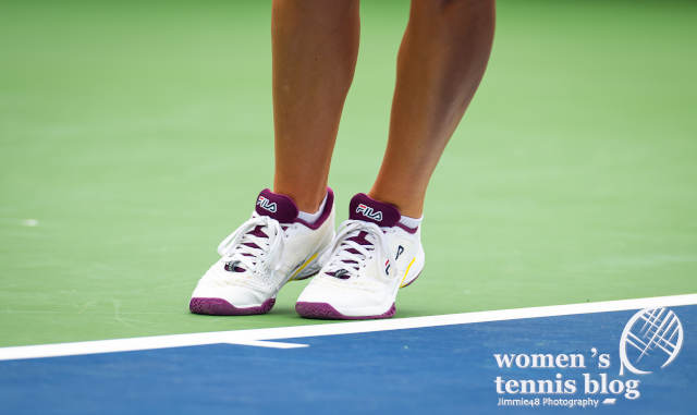 Karolina Pliskova in Axilus 2 Energized tennis shoes