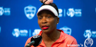 Venus Williams at a press conference in Cincinnati