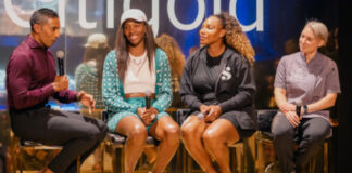 The Williams sisters at one of Citi Taste of Tennis events