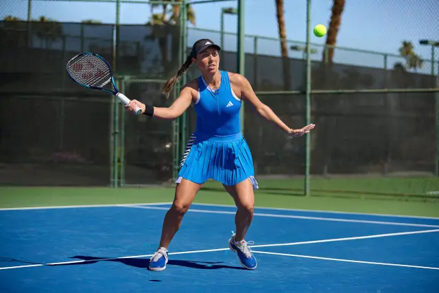 Jessica Pegula in new blue Adidas dress for the 2023 US Open